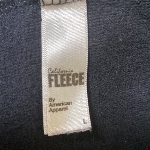 American Apparel Black with White Zipper Sleeveless Gilet Size Large - Picture 5 of 6